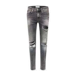 Calvin Klein Jeans Džínsy  čierny denim / sivá