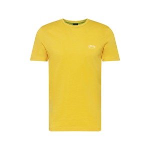 BOSS Green Tričko  pastelovo žltá / biela