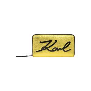 Karl Lagerfeld Peňaženka  žltá / strieborná / čierna