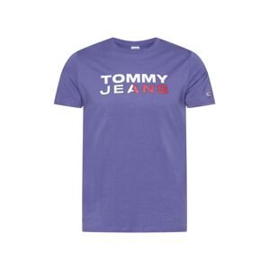 Tommy Jeans Tričko  levanduľová / červená / biela