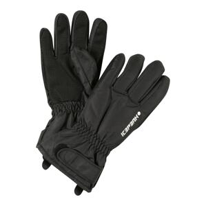 ICEPEAK Športové rukavice 'HAYDEN'  čierna / biela