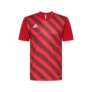 ADIDAS SPORTSWEAR Funkčné tričko 'Entrada'  červená / burgundská / biela