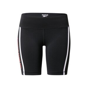 Reebok Sport Športové nohavice  čierna / biela / červená