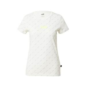 PUMA Funkčné tričko  neónovo žltá / sivá / biela