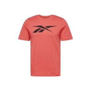 Reebok Sport Funkčné tričko 'Vector'  čierna / pastelovo červená
