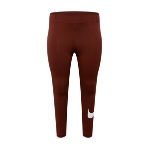 Nike Sportswear Legíny 'Essential'  červená / biela