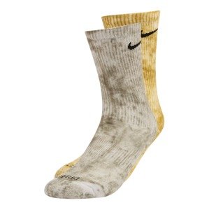 Nike Sportswear Ponožky  žltá melírovaná / tmavošedá / čierna