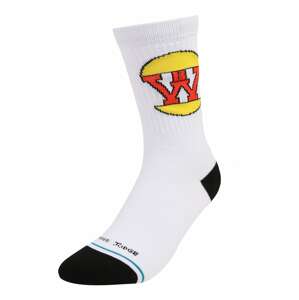 Stance Športové ponožky 'BURGERWORLD'  žltá / petrolejová / červená / čierna / biela