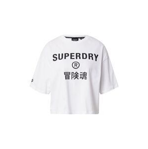 Superdry Funkčné tričko 'Code Core'  biela / čierna
