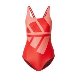ADIDAS PERFORMANCE Športové jednodielne plavky  červená / pastelovo červená