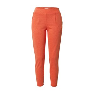 ICHI Plisované nohavice  oranžová