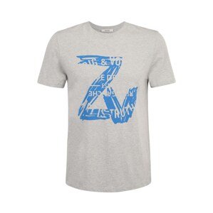 Zadig & Voltaire Tričko 'BLASON'  nebesky modrá / sivá