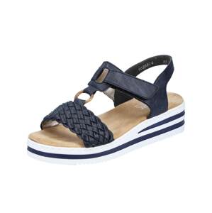 RIEKER Remienkové sandále 'V0268'  námornícka modrá / biela
