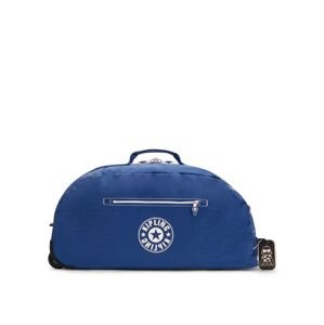 KIPLING Cestovná taška 'Devin on Wheels'  kráľovská modrá / čierna / biela