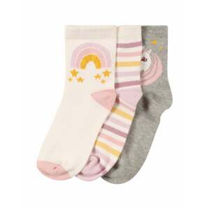 GAP Ponožky  sivá melírovaná / zlatá žltá / ružová / biela / svetlofialová
