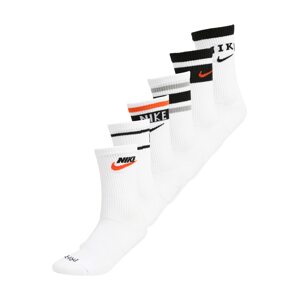 Nike Sportswear Ponožky  biela / čokoládová / oranžová