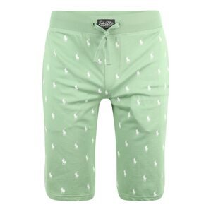Polo Ralph Lauren Pyžamové nohavice  pastelovo zelená / biela
