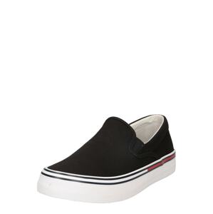 Tommy Jeans Slip-on obuv  čierna / biela / červená
