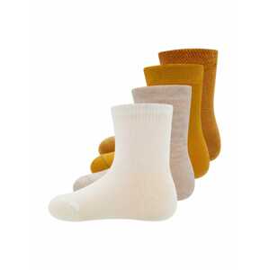 EWERS Ponožky  svetlobéžová / béžová melírovaná / zlatá žltá / šafránová