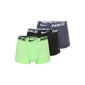 NIKE Športové nohavičky  neónovo zelená / čierna / biela / modrosivá