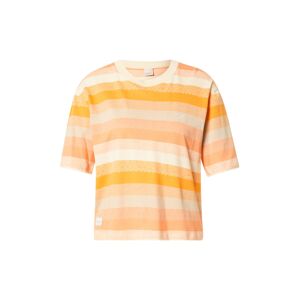 Iriedaily Tričko  béžová / svetlooranžová / marhuľová / oranžová melírovaná