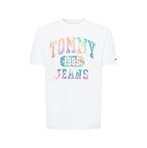 Tommy Jeans Tričko 'Collegiate'  biela / zmiešané farby
