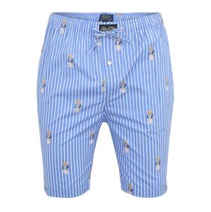 Polo Ralph Lauren Pyžamové nohavice  modrá / biela / hnedá / béžová