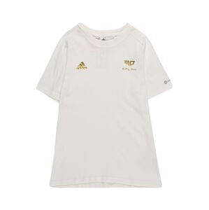ADIDAS PERFORMANCE Funkčné tričko  biela / zlatá / čierna