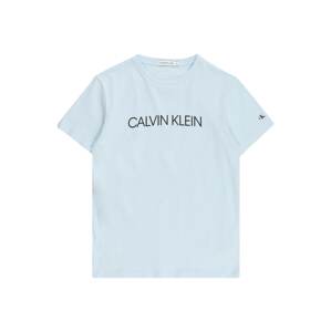 Calvin Klein Jeans Tričko  svetlomodrá / čierna