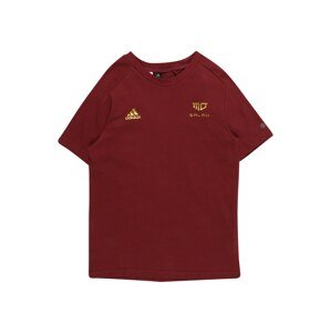 ADIDAS SPORTSWEAR Funkčné tričko  zlatá / tmavočervená
