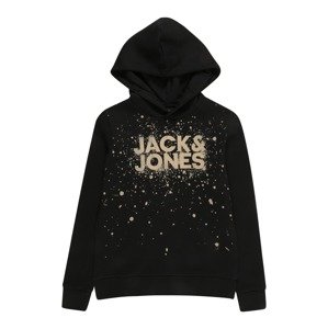 Jack & Jones Junior Mikina 'NEW SPLASH'  čierna / telová