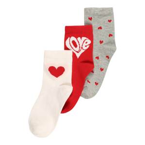 GAP Ponožky 'LOVE'  krémová / červená / sivá melírovaná / ružová