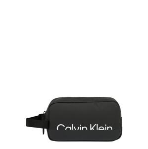 Calvin Klein Hygienická taška 'Summer Proof'  čierna / biela