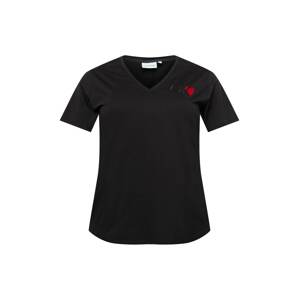 Calvin Klein Curve Tričko 'VALENTINES'  čierna / červená