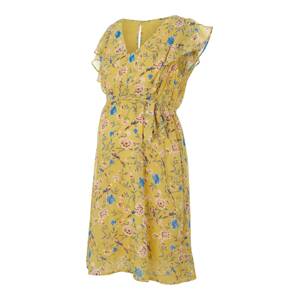 MAMALICIOUS Šaty 'Rebeca'  modrá / žltá / zmiešané farby