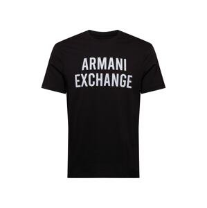 ARMANI EXCHANGE Tričko  čierna / svetlosivá