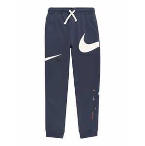 Nike Sportswear Nohavice  námornícka modrá / biela / oranžová