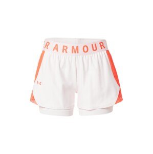 UNDER ARMOUR Športové nohavice 'Play Up'  oranžová / biela