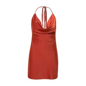 Misspap Kokteilové šaty  hrdzavo červená