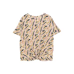 The New T-Shirt 'BEATE'  farba ťavej srsti / krémová / námornícka modrá / pitaya