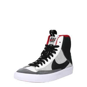 Nike Sportswear Tenisky 'Blazer Mid 77'  biela / svetlosivá / čierna / tmavosivá