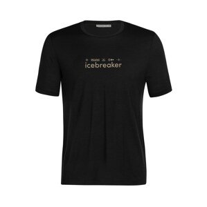 ICEBREAKER T-Shirt 'Tech Lite II'  čierna / béžová