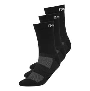 Reebok Sport Športové ponožky  čierna / sivá melírovaná / biela