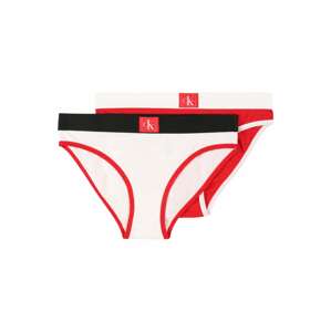 Calvin Klein Underwear Nohavičky  červená / prírodná biela / čierna