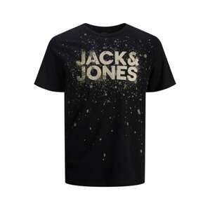 Jack & Jones Junior Tričko  čierna / púdrová / farby bahna