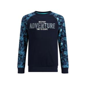 WE Fashion Sweatshirt  tmavomodrá / námornícka modrá / svetlomodrá / biela