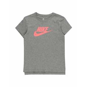 Nike Sportswear Tričko 'FUTURA'  sivá melírovaná / pitaya