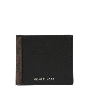 Michael Kors Peňaženka  hnedá / strieborná / čokoládová / čierna