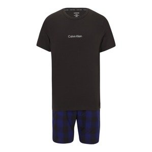 Calvin Klein Underwear Krátke pyžamo  modrá / čierna / biela