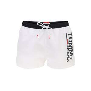 Tommy Hilfiger Underwear Plavecké šortky  biela / čierna / červená